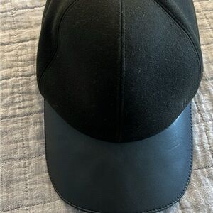 Hermes Black Wool and Cashmere Cap
